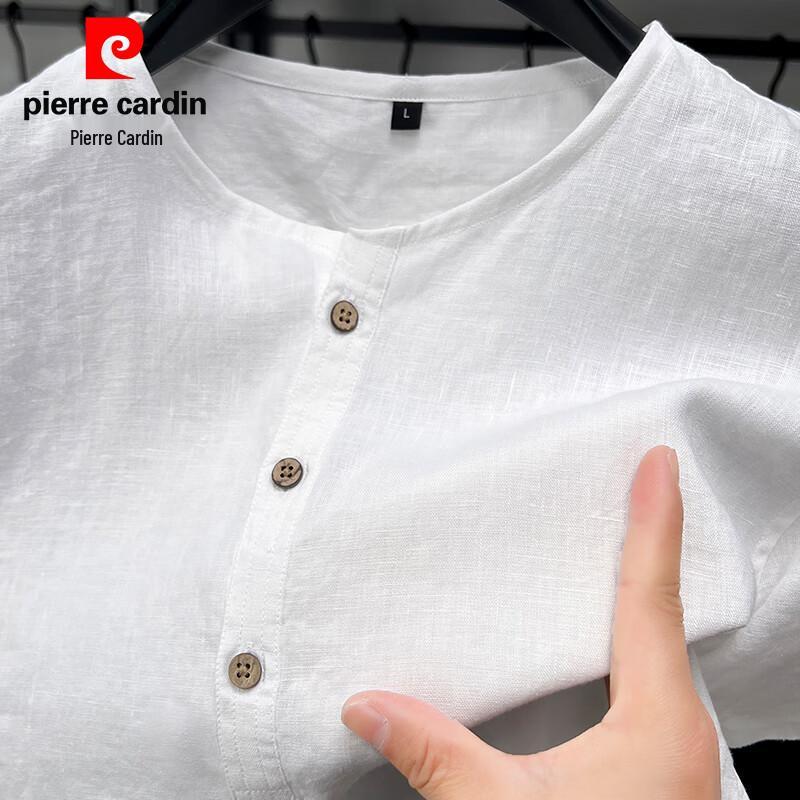 

Мужская футболка Pierre Cardin из 100% льна с круглым вырезом и коротким рукавом M