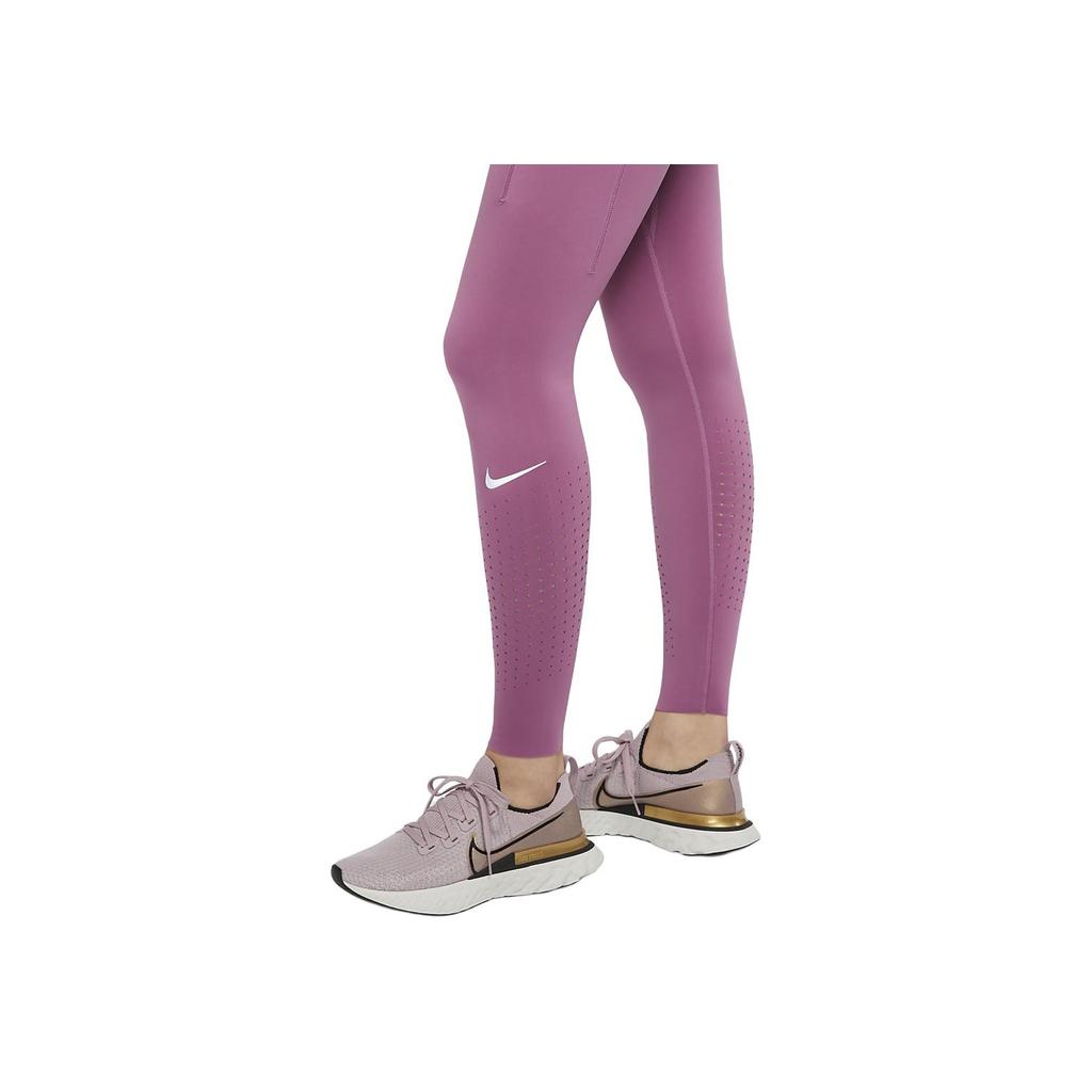 Nike Power Epic Lux Dri-Fit Breathable Quick-Dry Running Tights Women Bottoms Light-Bordeaux CN8042-507