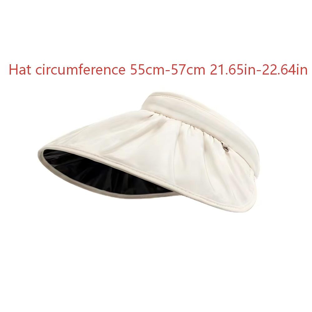 Summer Sun - blocking Hat Large Brim Face - shading Fresh - style Internet - famous Shell Hat Portable Foldable Headband Ideal