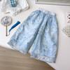 Girls' Chinese-Style Summer Two-Piece Set: Fashionable Short-Sleeved Top & Pants (EXB001)