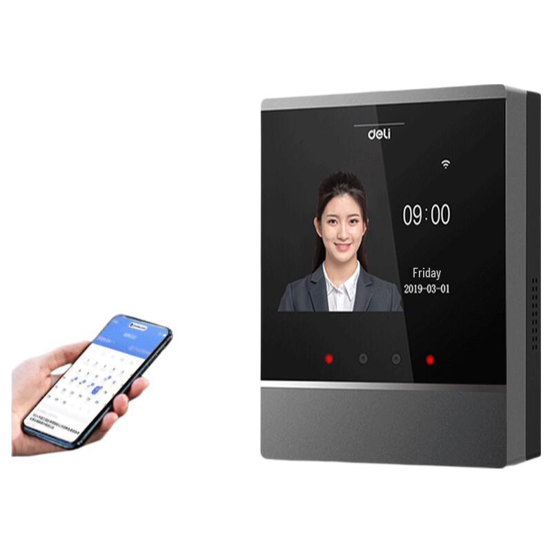 

Deli Smart Cloud Facial Recognition Time Clock CN plug (adapter included)