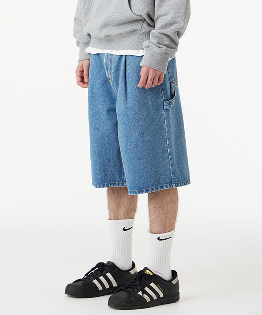 URBANAGE [2Pack] Bermuda Carpenter Denim Shorts (3 Colors)