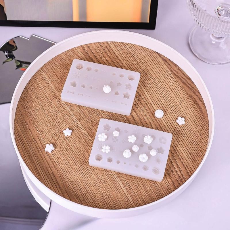 Sweet Bowknot Nail Art Mould Silicone Dropper Mold Nail Decoration Mold Silicone Manicures Molds for DIY Nail Art Decors