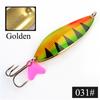 FTK 1PC 8 Colors Spoon Fishing Lure 30g/32g/40g with Treble Hook Bass CrankBait Spoon Crank Bait