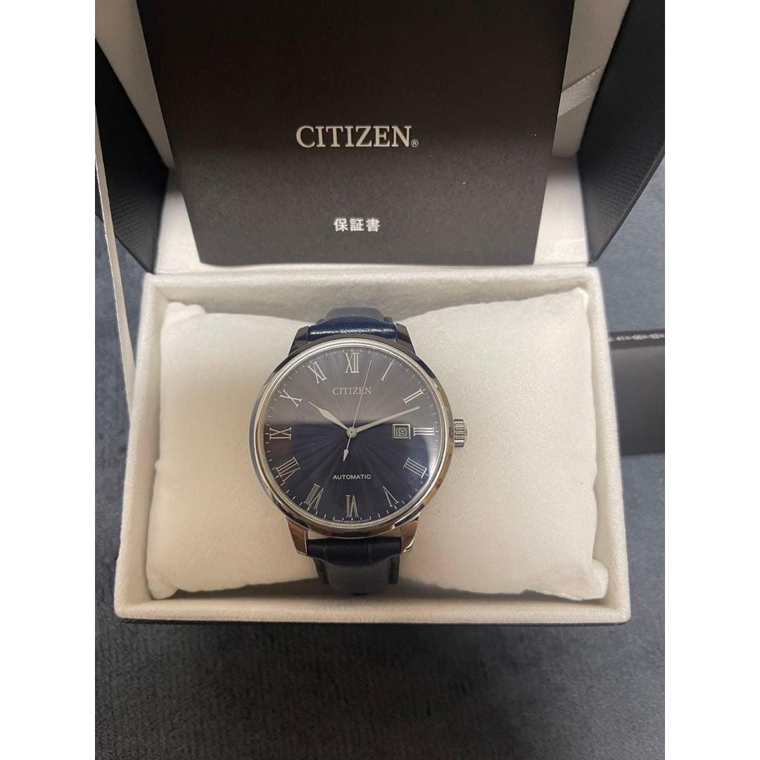 CITIZEN automatic watch navy dial