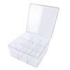 Trading Card Storage Box 9 Grid Card Organizer Detachable Holds 1500 Cards with Lid Dust Proof for Collectors