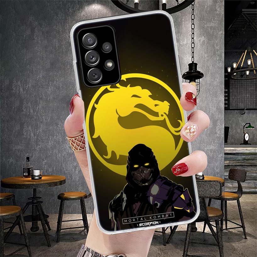 Scorpion Zero Sub Mortal Kombat Měkký kryt na telefon Pro Samsung Galaxy A13 A14 A15 A16 A17 A53 A54 A55 A56 A57 A33 A34 A35 A36 A37 A