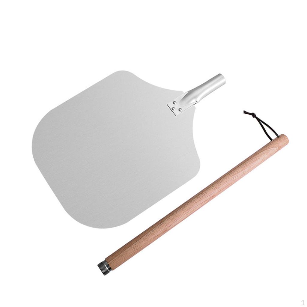 12 Inch Pizza Peel Detachable Handle, Saving Space, Versatile Use, Convenient Serving Tray Easy