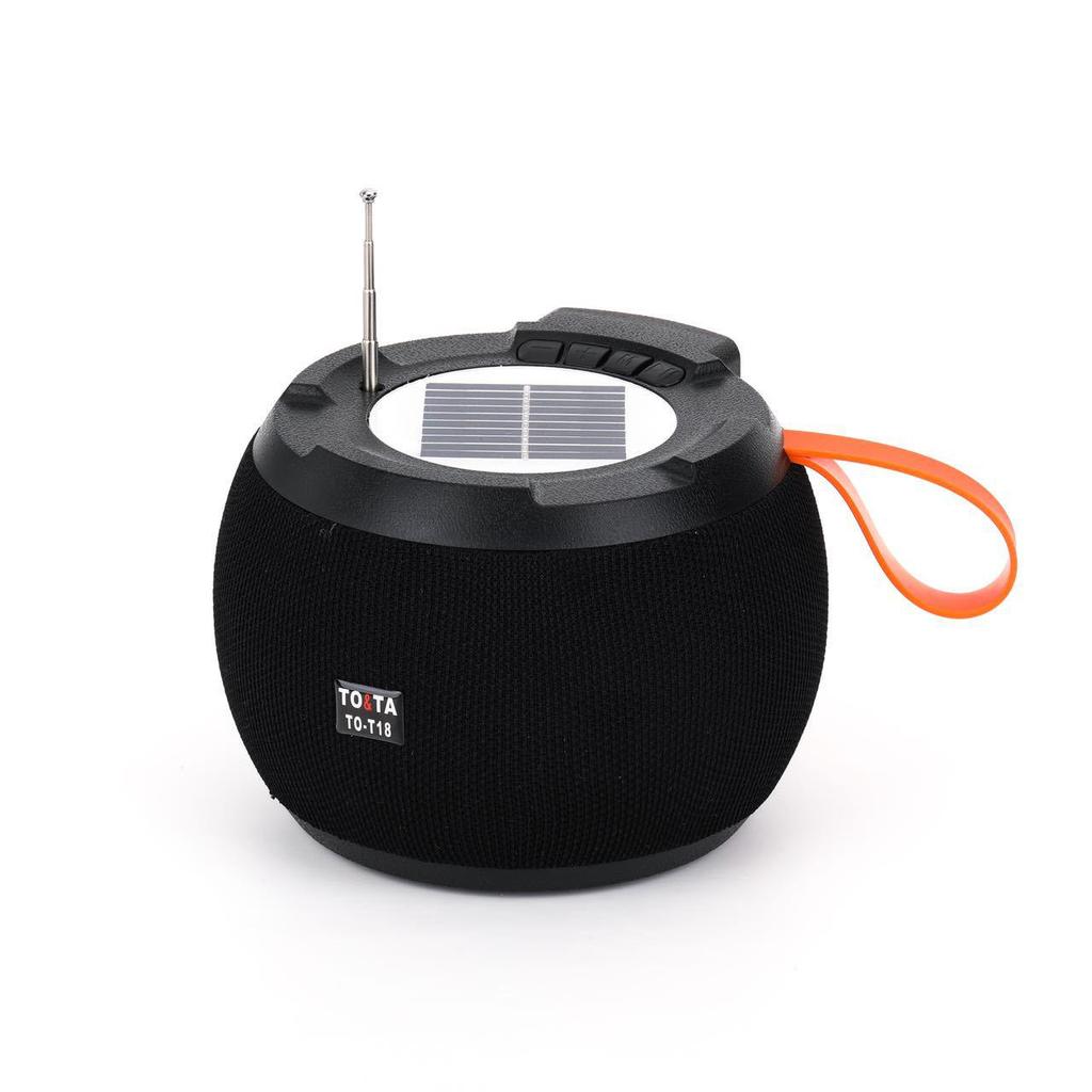 T18 Solar Bluetooth Speaker: Long Battery, FM Radio, Outdoor HIFI Sound Subwoofer