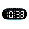LED Alarm Clock with Large Screen Easy-to-Read Temperature Display Dimming 12/24h Bedroom Desk Clock