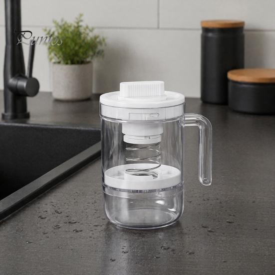 Manual Yogurt Press Greek Strainer, Spiral Pressing Structure Making Kit, Effective Separation Maker of Whey Presser, Thick Creamy for Home
