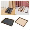 Jewelry Display Tray Bracelet Necklace Holder Wooden Trinket Dish Storage for NightStand Shop