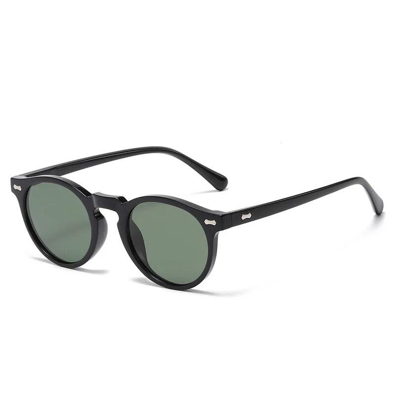 Klasyczne okrągłe spolaryzowane okulary przeciwsłoneczne damskie męskie soczewki herbaciane zewnętrzne okulary do jazdy w stylu vintage okulary przeciwsłoneczne unisex UV400