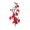 4pcs/set Red Artificial Flower Silk Plum Blossom Branch Faxu Flower Bouquets for Table Wedding Bouquet Home Decor