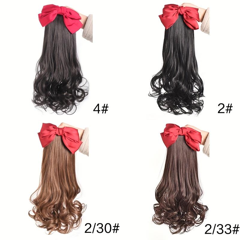 Synthetic Retro Ponytail with Comb Europen Princess Curly Puff Ponytail Clip in Hair Tail Natural False Hair Extension