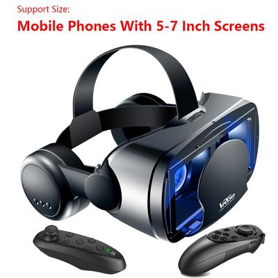 Lunettes intelligentes 3D VR, casque de réalité virtuelle, Smartphone, Vision plein écran, objectif grand Angle avec contrôleur, casque 7 pouces