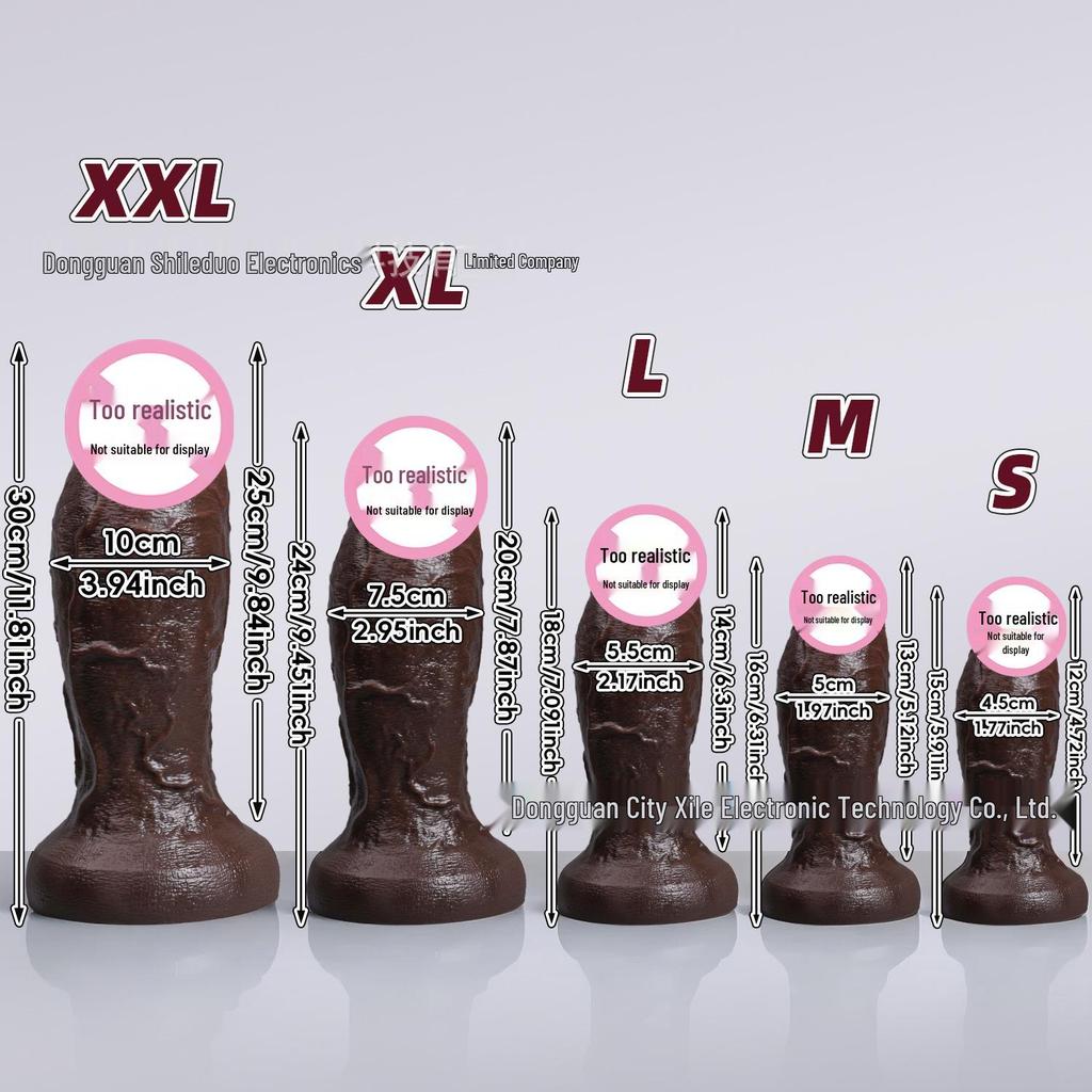 Realistischer Silikon-Dildo - Supergroß, Weiches Fleisch, Weibliches Spielzeug