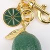 Resin Keyring Summer Vitality Lemon Shape Charm Keychain Couples Friends Key Chain Portable Car Bag Door Keychain
