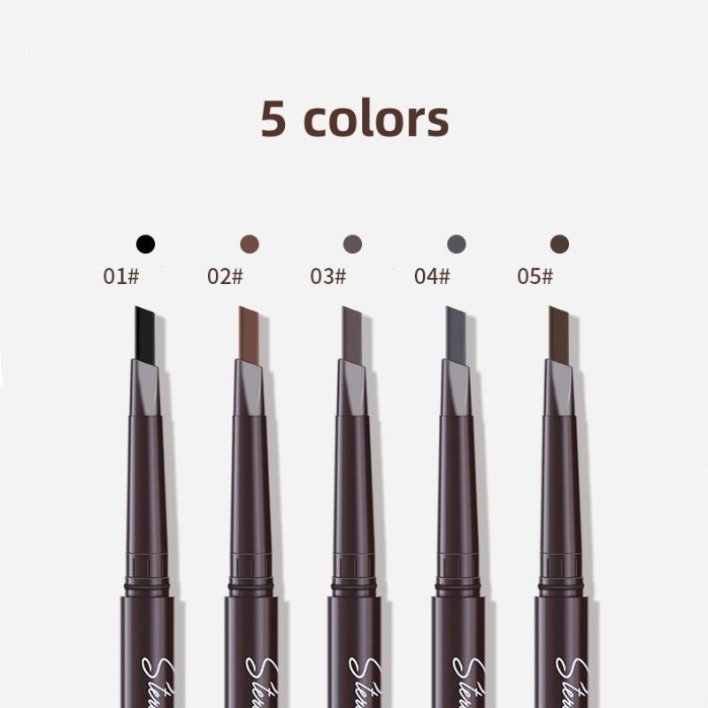 Double Head Three-dimensional Multi-effect Eyebrow Pencil Waterproof Anti-sweat Non-dizzy Eyebrow Pencil