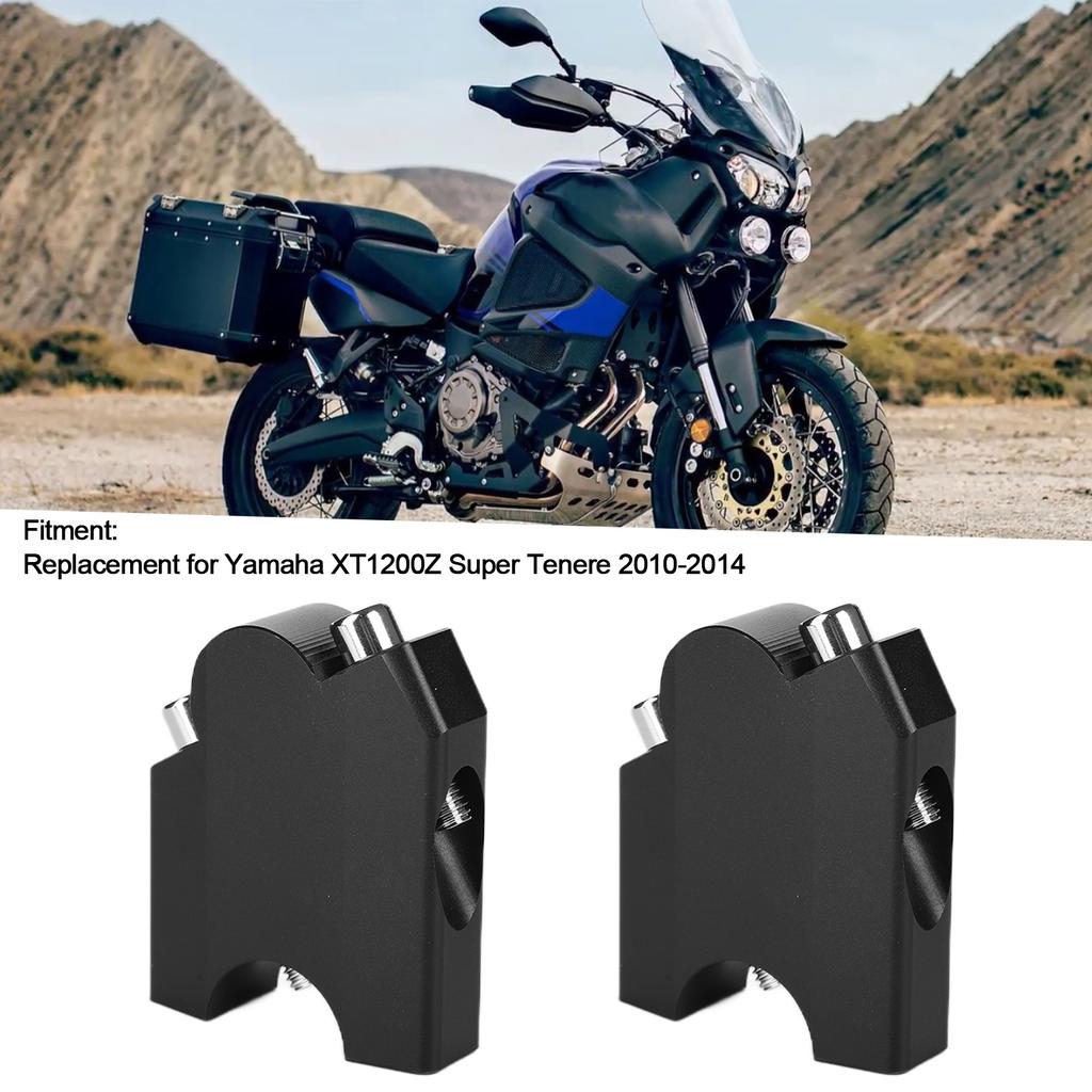2pcs HandleBar Riser Mount Clamp Aluminum Alloy Replacement for   XT1200  Super Tenere 2010‑2014