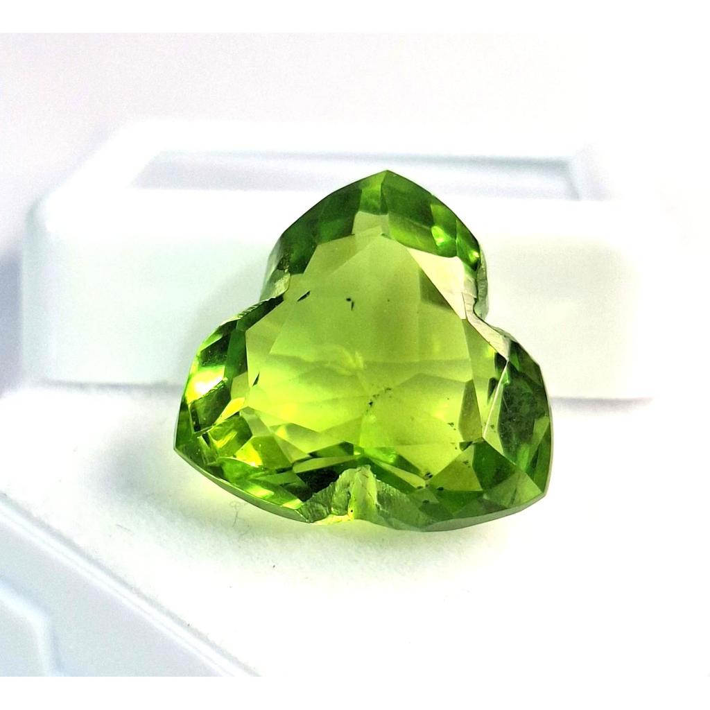 Beautiful Peridot Green Natural Fancy Cut 12-14 Ct Certified Loose Gemstone