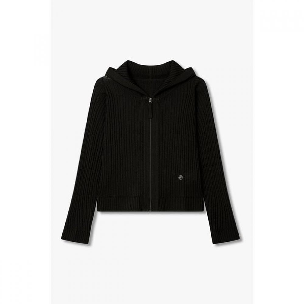VOV Hooded Cable Knit Zip Up  7156250002 