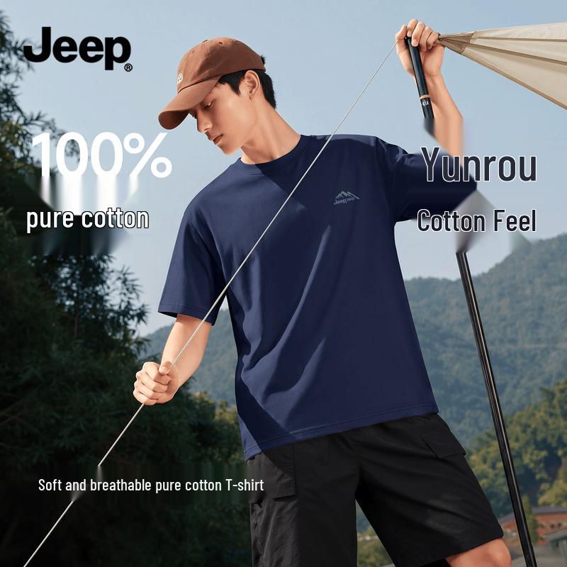 JEEP Men s Heavyweight Cotton Regular Fit Graphic Tee XL