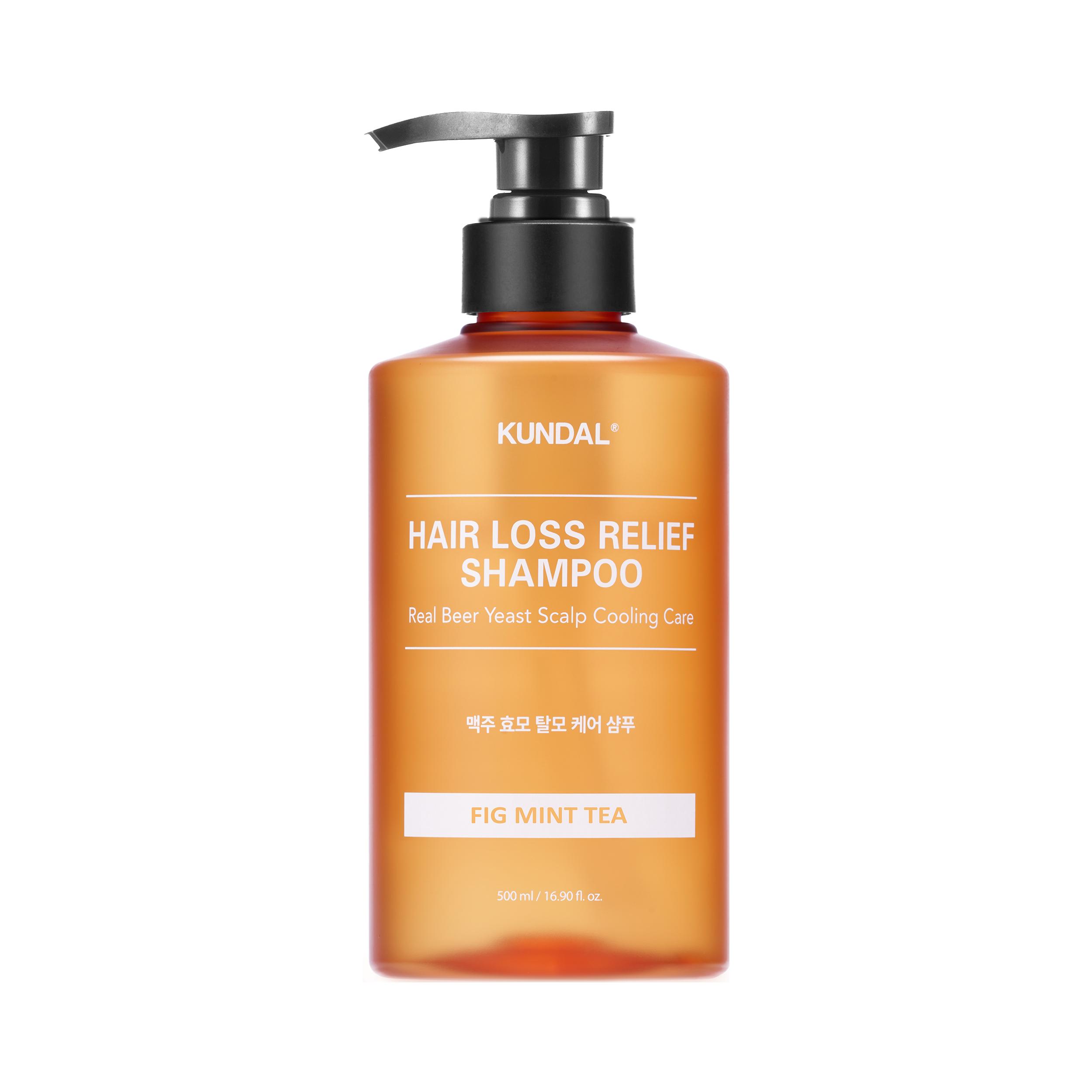 

Шампунь пивной для объема тонких волос Beer Yeast Hair Loss Relief Shampoo Fig Mint Tea Kundal 500 мл