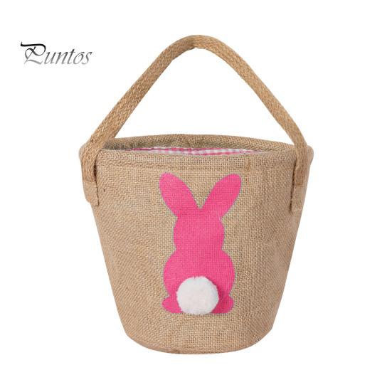 

Хранение пасхальной корзины с усиленной ручкой, большая вместимость, многоцелевой, очаровательный, пасхальный органайзер для хранения яиц розовый