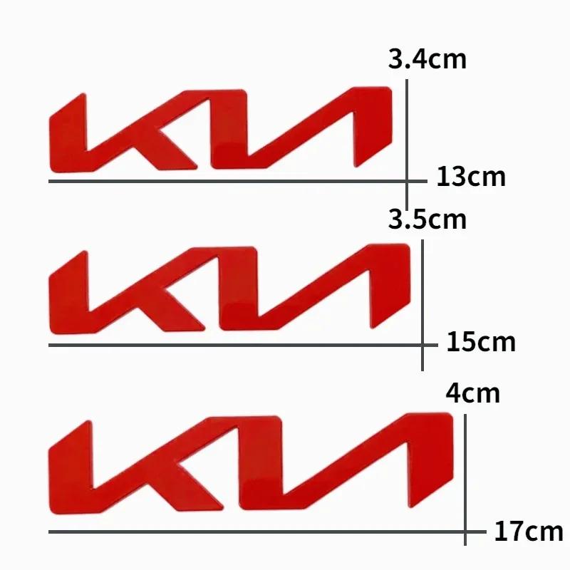 13/15/17CM Insignia de Emblema de Pegatina Metálica para Coche para KIA Sportage K5 RIO Soul Sorento Forte Borrego K3 K2 Ceed Cerato Accesorios