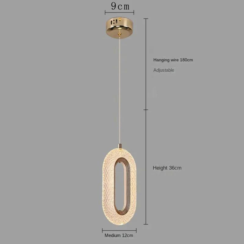 Modern Bedside Pendant Light, Long Line Living Room Background Wall Light, Study Pendant Light, Bedroom Interior Lighting