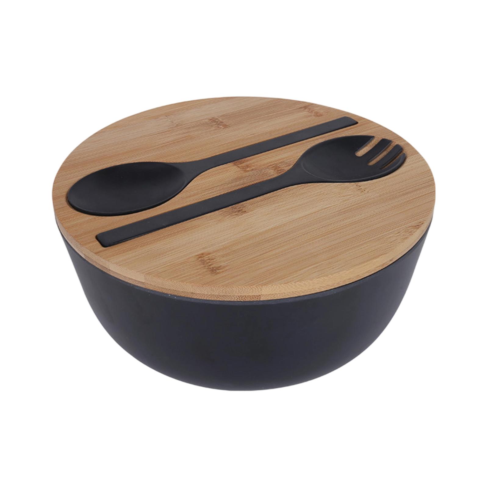 

Eco-friendly Fiber Bowl With Lid, Fork, And Spoon One Size