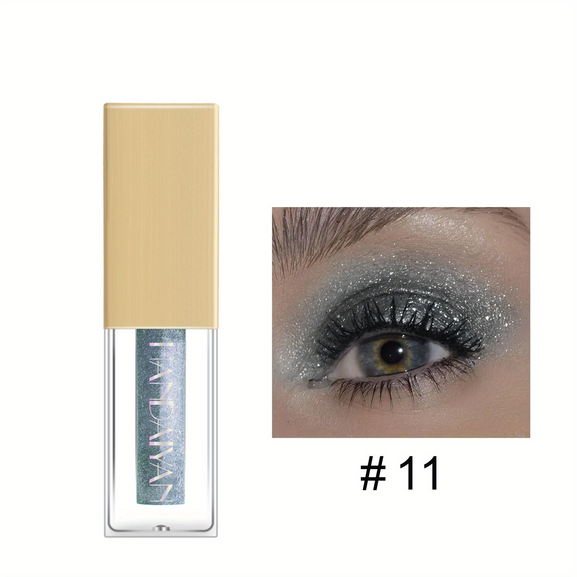 

Нелегко размазать тени для век, цветные тени с блестками, перламутровые тени для век, жидкие окрашивающие жидкие блестящие тени для век, стойкий мерцающий макияж #11