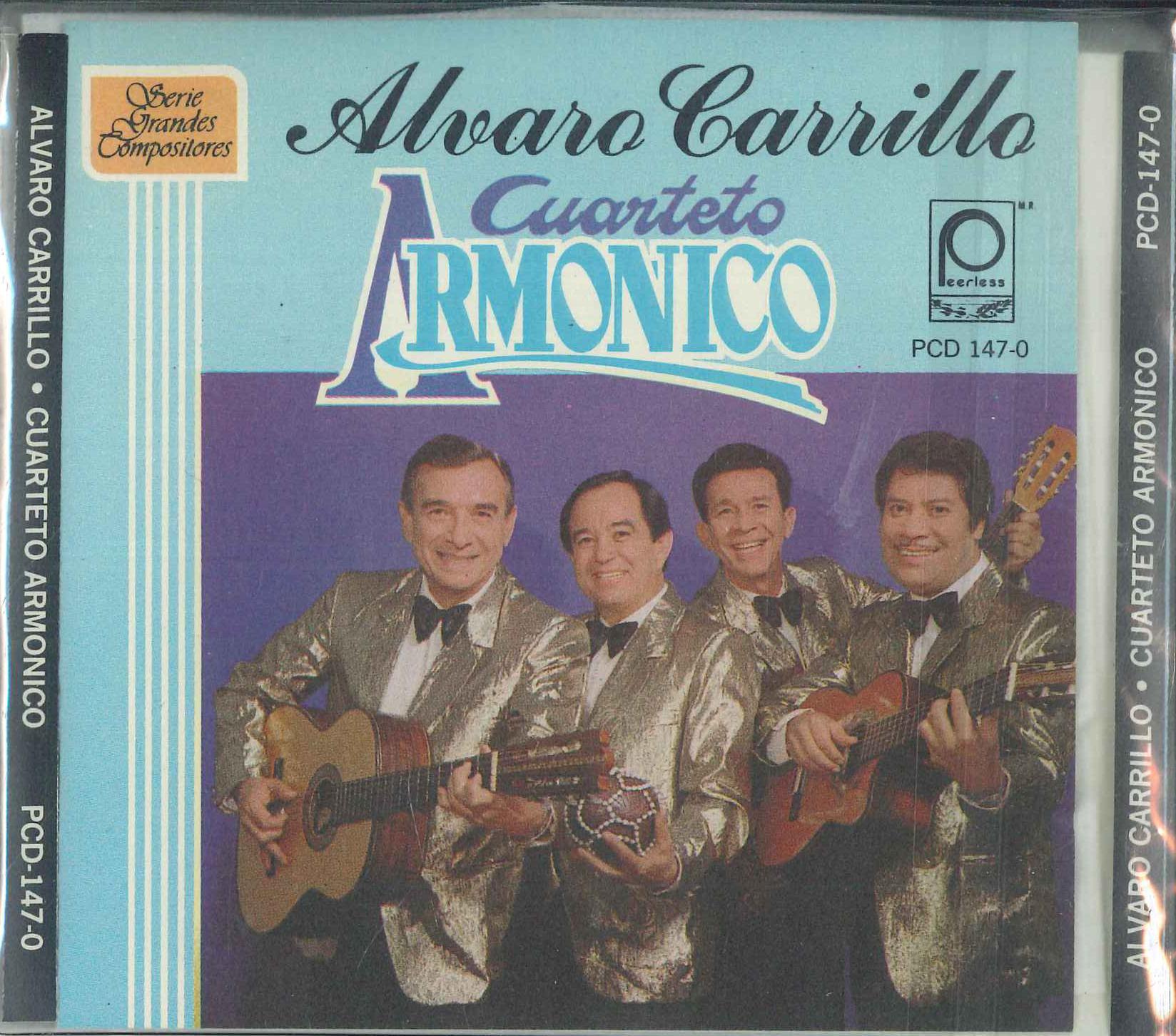 

CD ALVARO CARRILLO - Cuarteto Armonico PCD1470 PEERLESS 1991 Mexico Latin Used