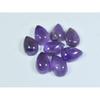 8X12MM Natural Amethst Ring Size Pear Cabochon Loose Gemstone 8Pcs Lot 27Cts A-432