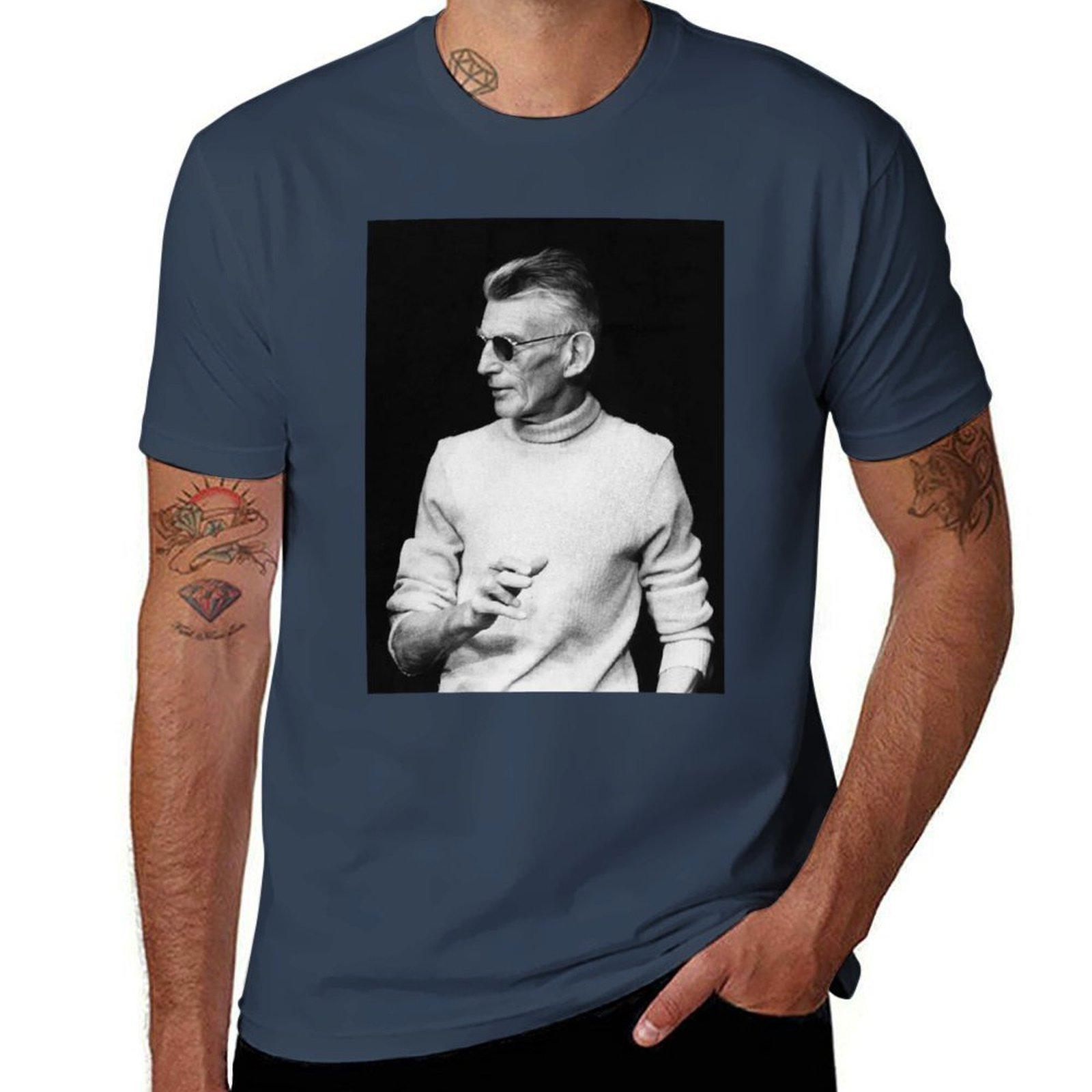 Samuel Beckett Premium Tshirt Trend Art Print Tshirt S