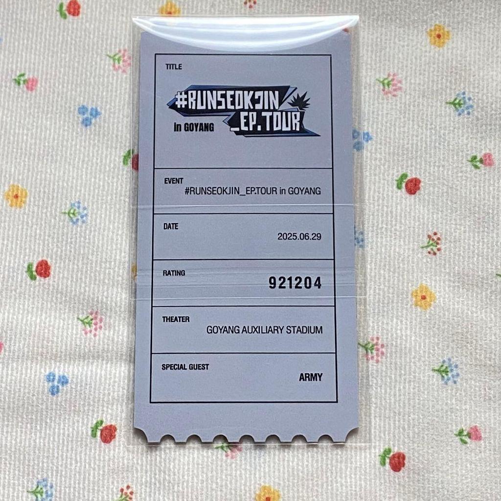 [USED] Jin RUNSEOKJIN_EP.TOUR in GOYANG 6/29 Trading Card