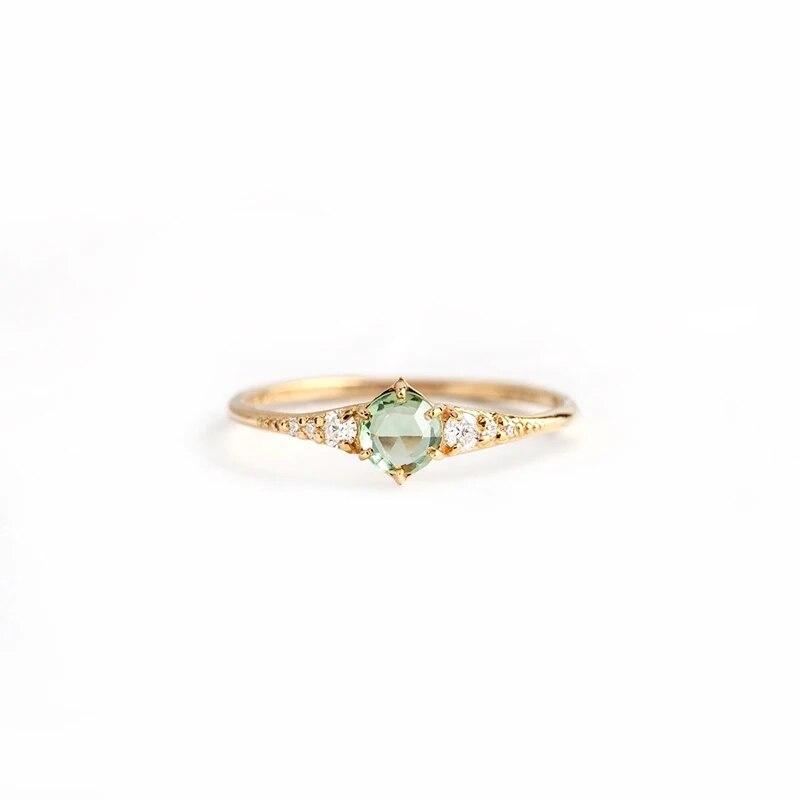 CANNER 925 Silver Original Rings Colorful Crystal Wedding Ring For Women Lovers' Minimalist Engagement Bague Femme Fine Jewerly