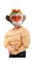 Muscle Man Cosplay T-Shirt with Fake Pectorals and Abs for Boys