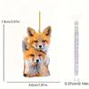 Cute Acrylic Fox Brothers Hanging Decoration For Fun Car Accessory Interior