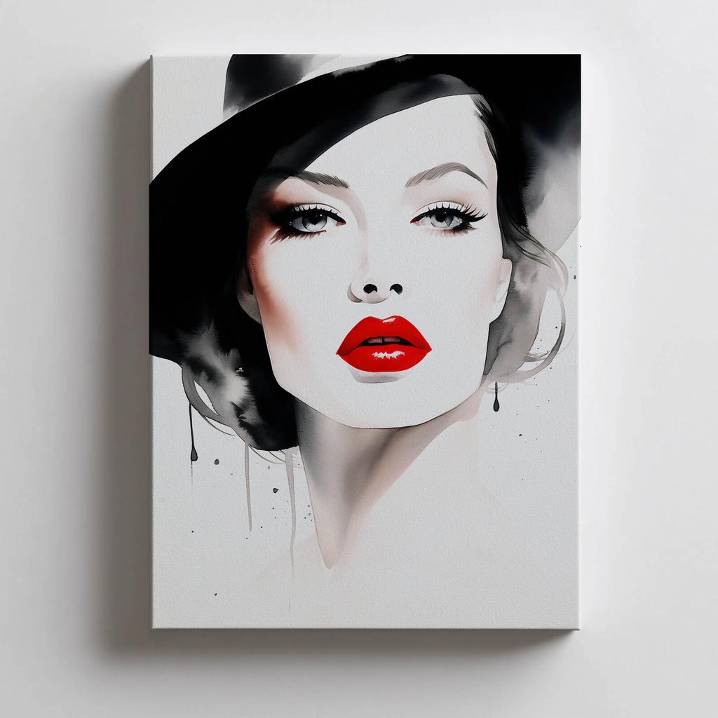 Portrait of Delicacy Portrait of Delicacy, 30X40 Cm, Gold Aluminum Frame, 230 Gsm Matte Paper
