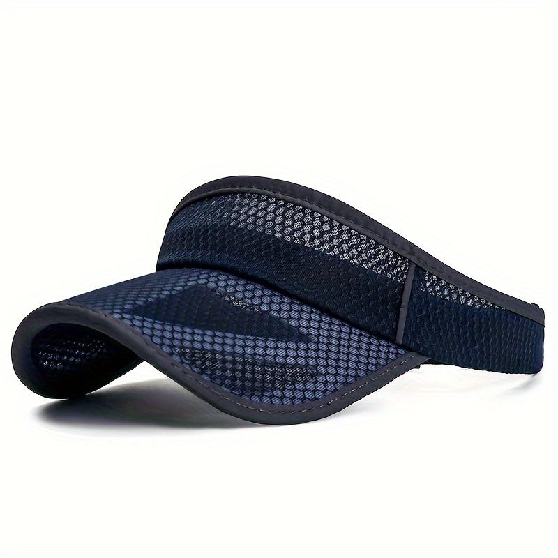 Women'S Lightweight Breathable Mesh Visor Hat with Extended Brim, Black, Casual Summer Style for Outdoor Activities, Sun Visor Hat