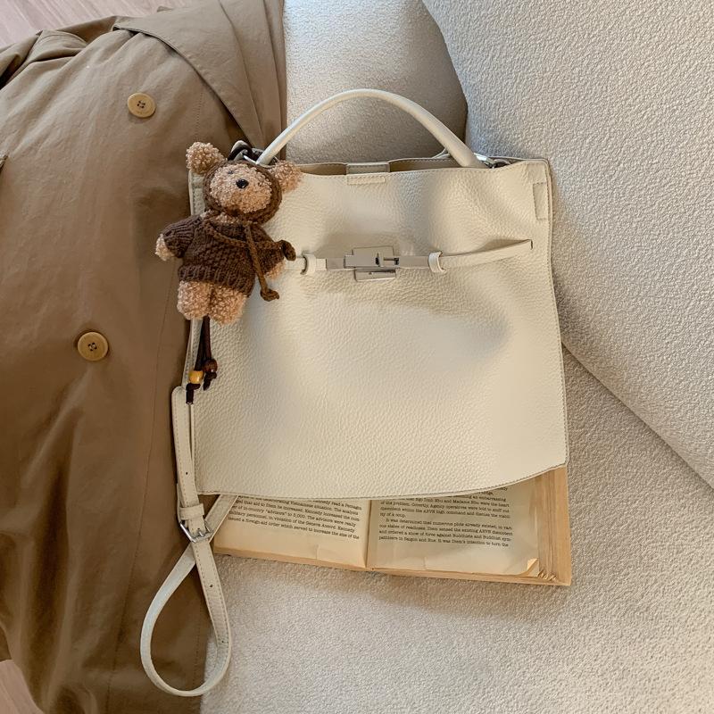 Work Bag with A Stylish Single Shoulder Strap and A Kelly-style Crossbody Bag