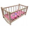 White Wooden Doll Cradle 38 Cm