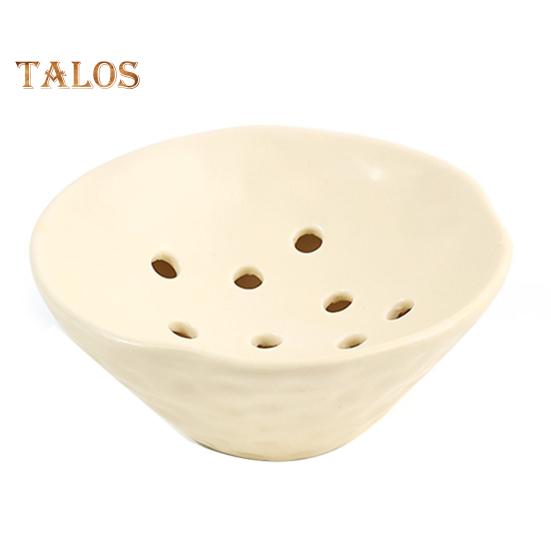 Ceramic Flower Frog Bowl Japanese Ikebana Vase Floral Arrangement Holder Desktop Flower Pot for Home Office Wedding Festivals