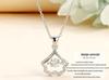 S925 Sterling Silver Ginkgo Leaf Apricot Necklace - Korean & Japanese Style for Women