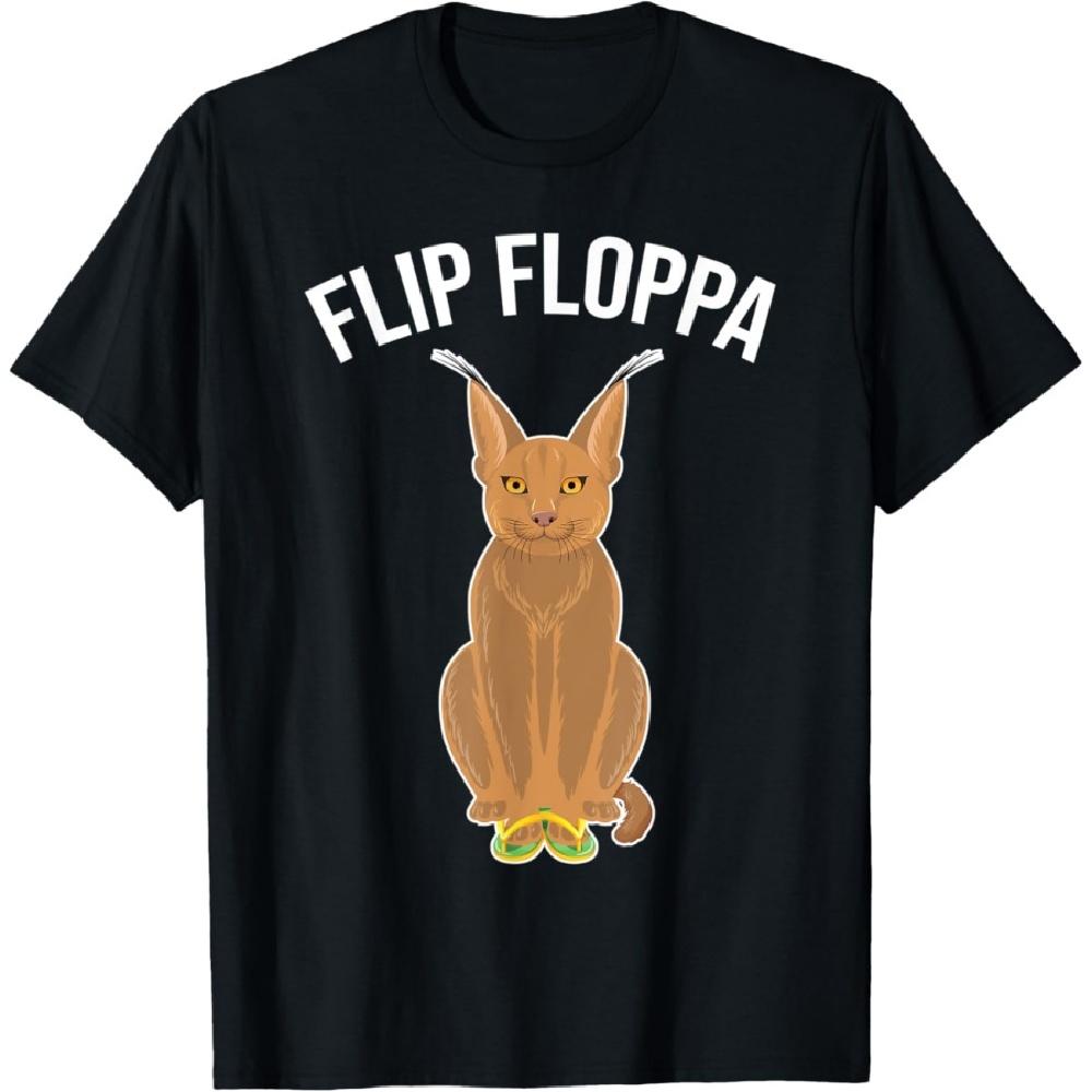 Большой Флоппа Каракал Мем Кошка Флип Флоппа Мужская Женская Детская Футболка S