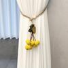 Yousheng 2Pcs Curtain Tie Pumpkin Decor No-Drill Installation Decorative Curtain Holders Living Room Bedroom Balcony Curtain Tiebacks