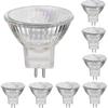 12v 35w Halogen Lamps Gu4 Spot Base 2800k Warm White, Dimmable, Pack Of 8 - RiRi