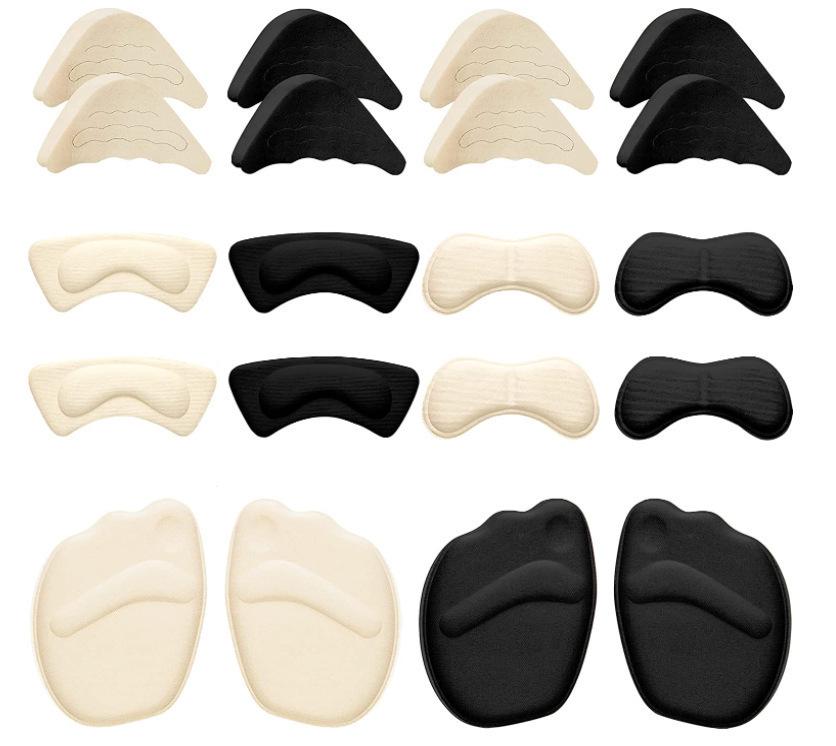 Forefoot Pad & Heel Sticker Set: Anti-Wear, Breathable, Half-Size Cushion with Toe Plug